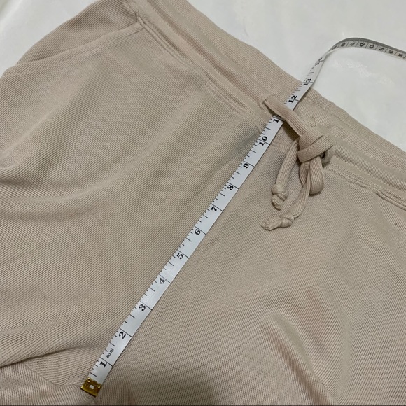 Workhall Cream Drawstring Joggers with Pockets - Picture 6 of 9